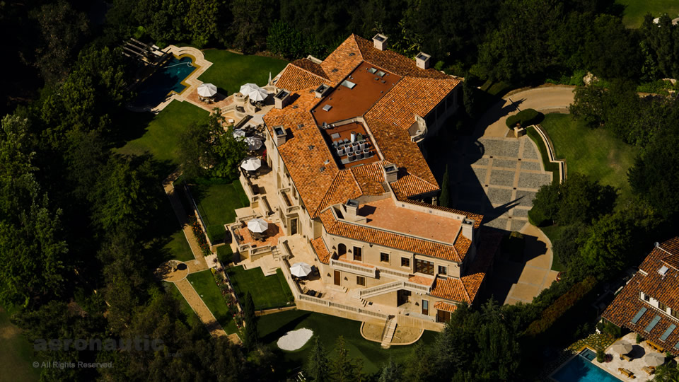 Aerial Photography Los Angeles - Bel Air Aerial Photography - 534 Barnaby Road