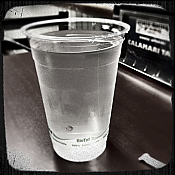 Vintage Diner Photo - Biodegradable Water Glass - Cheap Photos high definition stock photo - Vintage Diner Photo - Biodegradable Water Glass - Cheap Photos