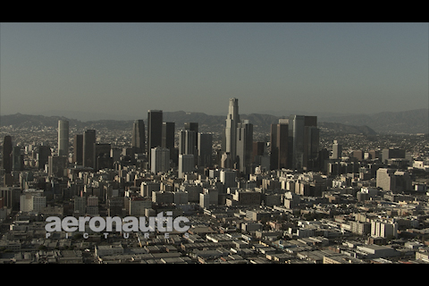 Los Angeles Aerial Stock Footage HD Downtown LA Skyscrapers