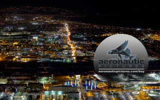 Los Angeles Aerial Stock Footage - Los Angeles International Airport - LAX Night 4K HD