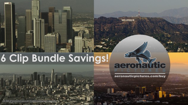 Los Angeles Aerial Stock Footage HD Bundle Download