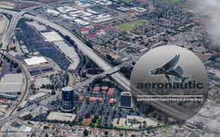 Oxnard Aerial Stock Footage - Oxnard Financial Plaza and Collection Mall - River Park