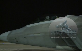 Military Stock Footage F-22 Raptor Stealth Fighter Jet Night HD