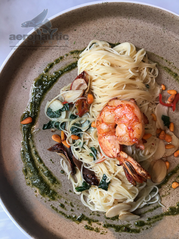 Pasta Stock Photo - Angel Hair Pasta with Prawn - Food Stock Photos