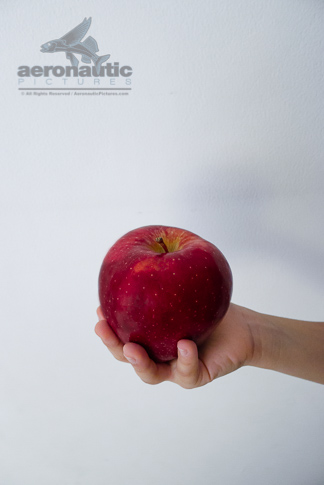 Food Stock Photo - An Apple in a Child's Hand Royalty Free Download