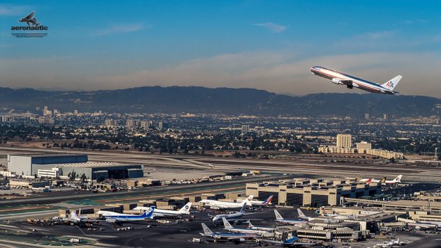 Los Angeles International Airport Aerial View | LAX Stock Photo